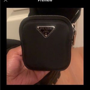 Authentic Prada Coin Purse with straps (ONLY)